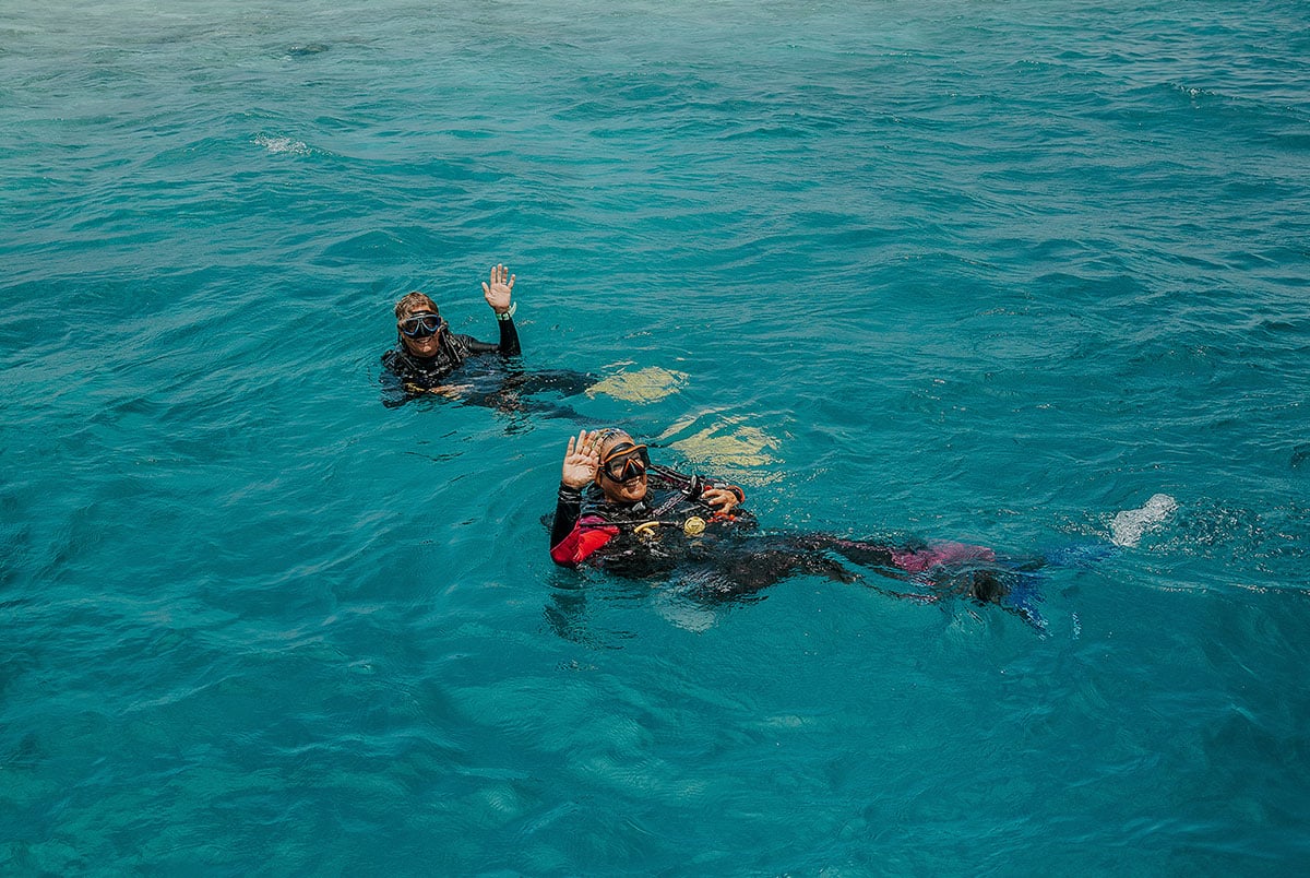 Divemaster Course candicates in the Maldives